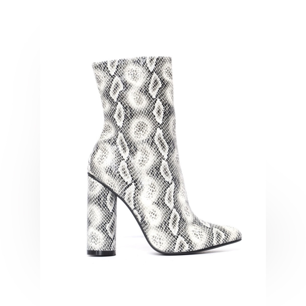 Fashion Nova Python Print Booties - image 3